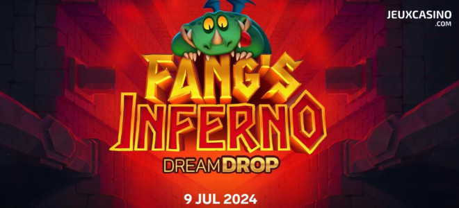 Entrez dans l'antre du dragon dans Fang's Inferno Dream Drop de Relax Gaming